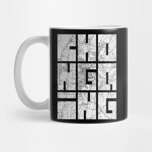 Chongqing, China City Map Typography - Light Mug